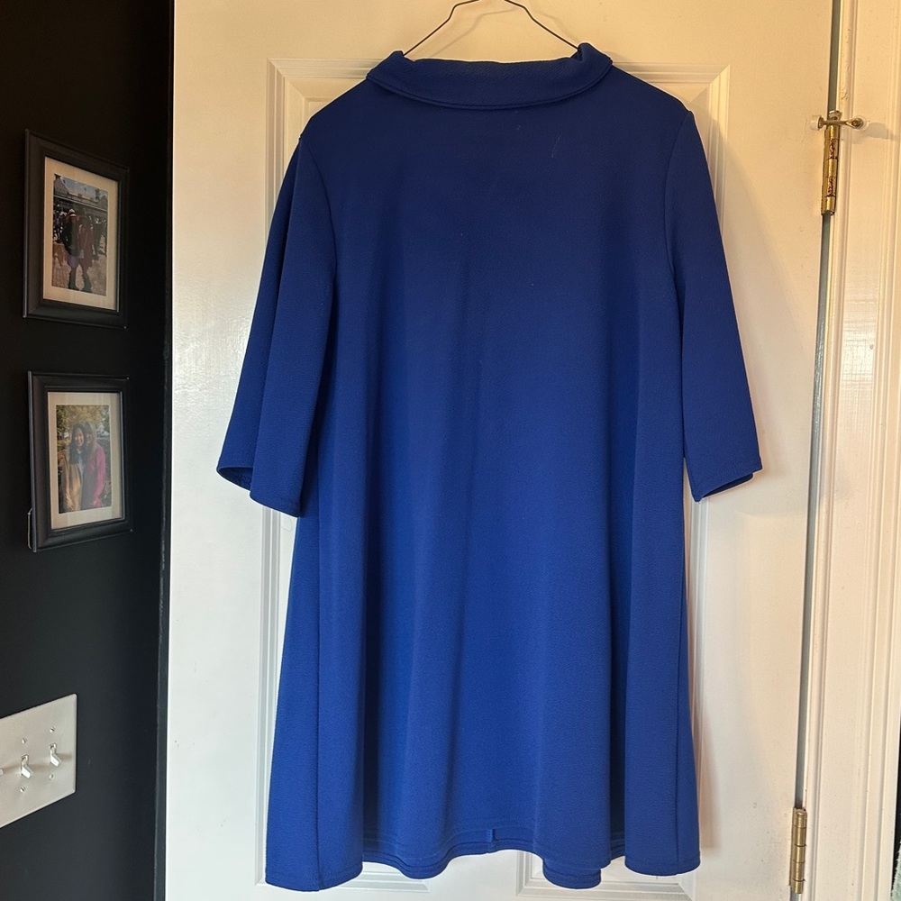 Blue collared dress